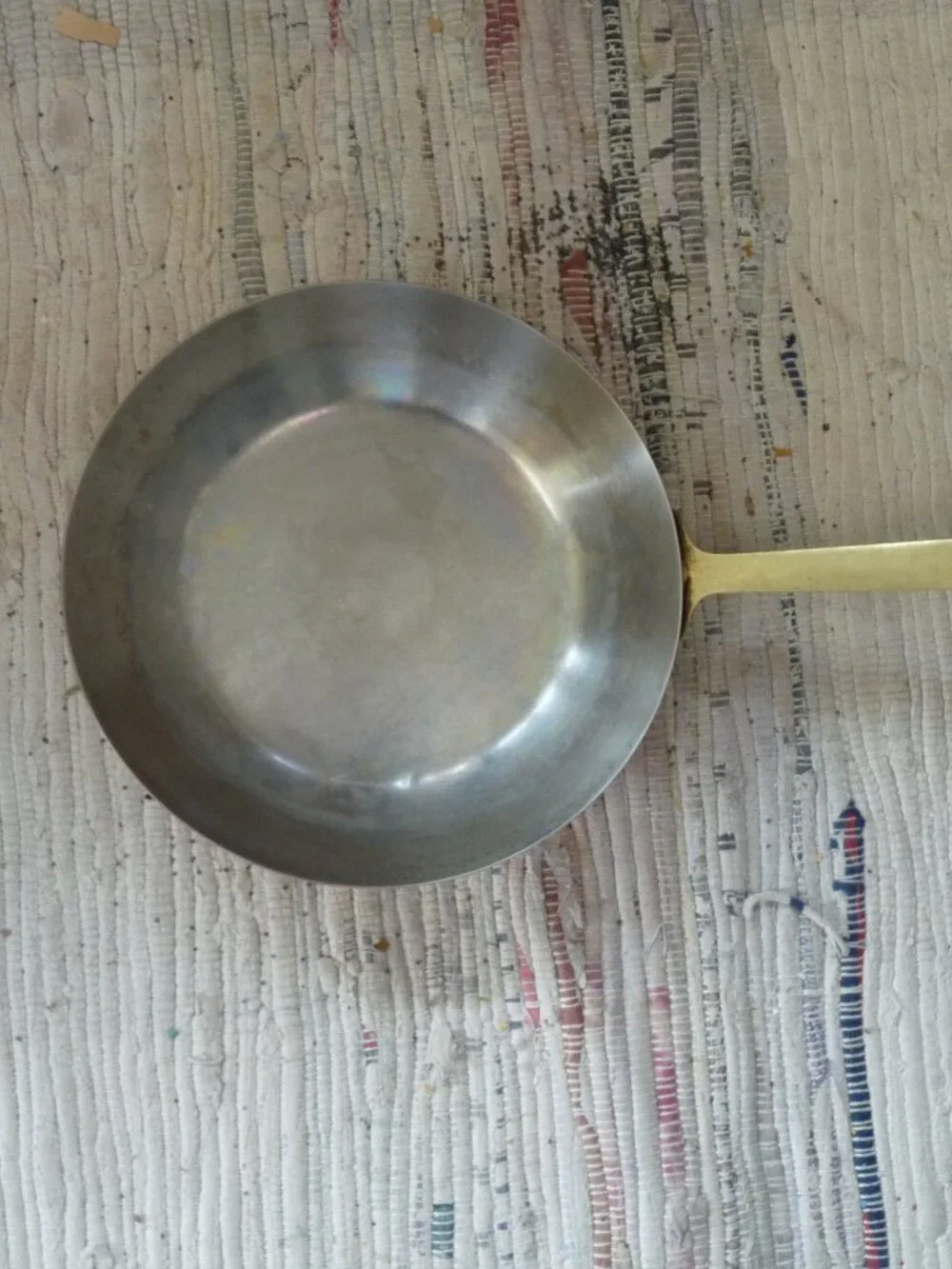 Vintage Paul Revere copper omlet frying pan brass 8 1/2